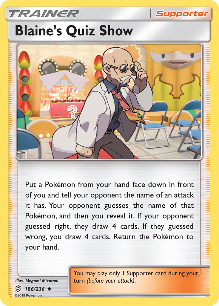 Blaine's Quiz Show (186/236) [Sun & Moon: Unified Minds] | Good Games Adelaide SA