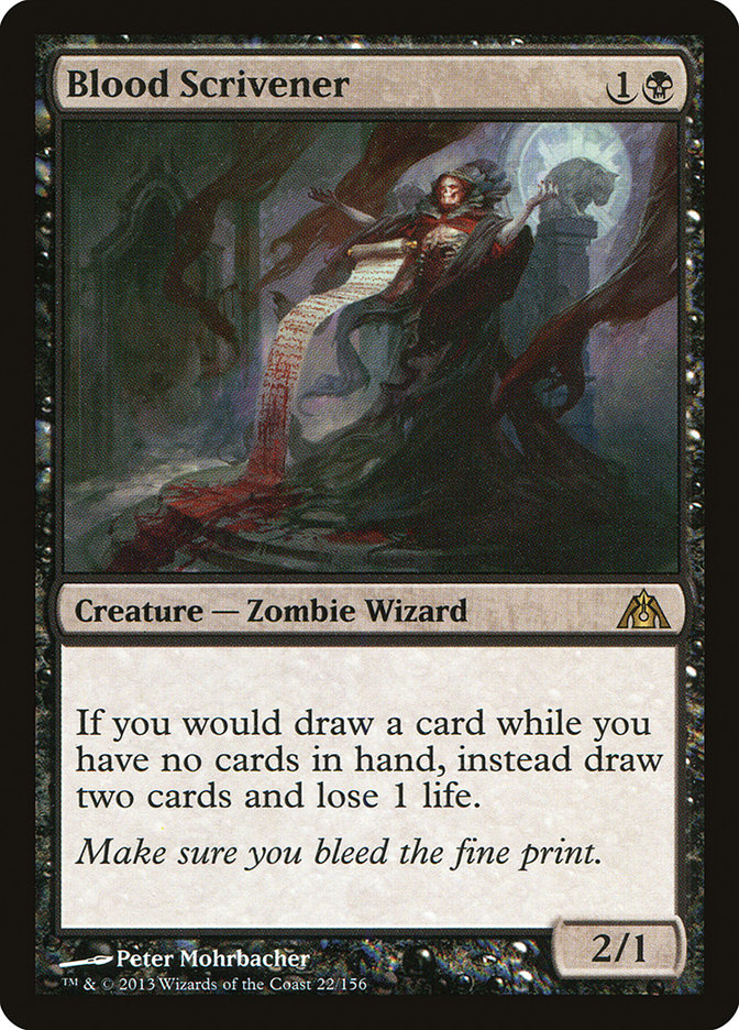 Blood Scrivener 22/156 (Dragon's Maze)  - Foil | Good Games Adelaide SA