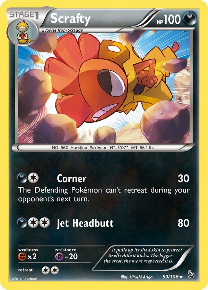 Scrafty 59/106 (XY - Flashfire)  | Good Games Adelaide SA