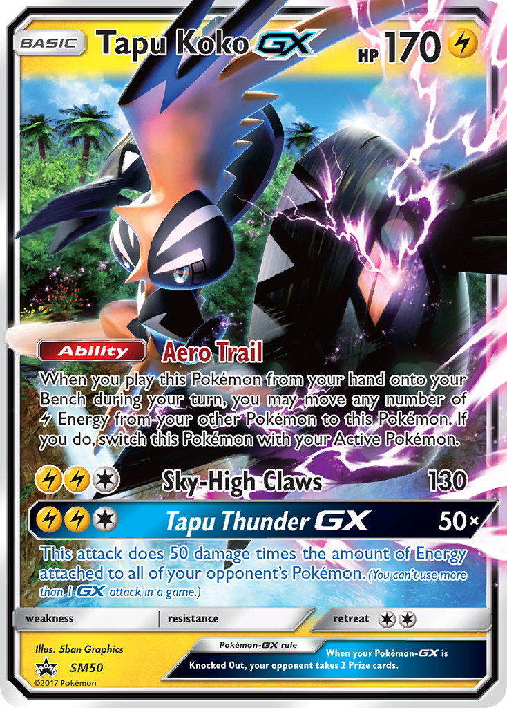 Tapu Koko GX (SM50) [Sun & Moon: Black Star Promos] | Good Games Adelaide SA