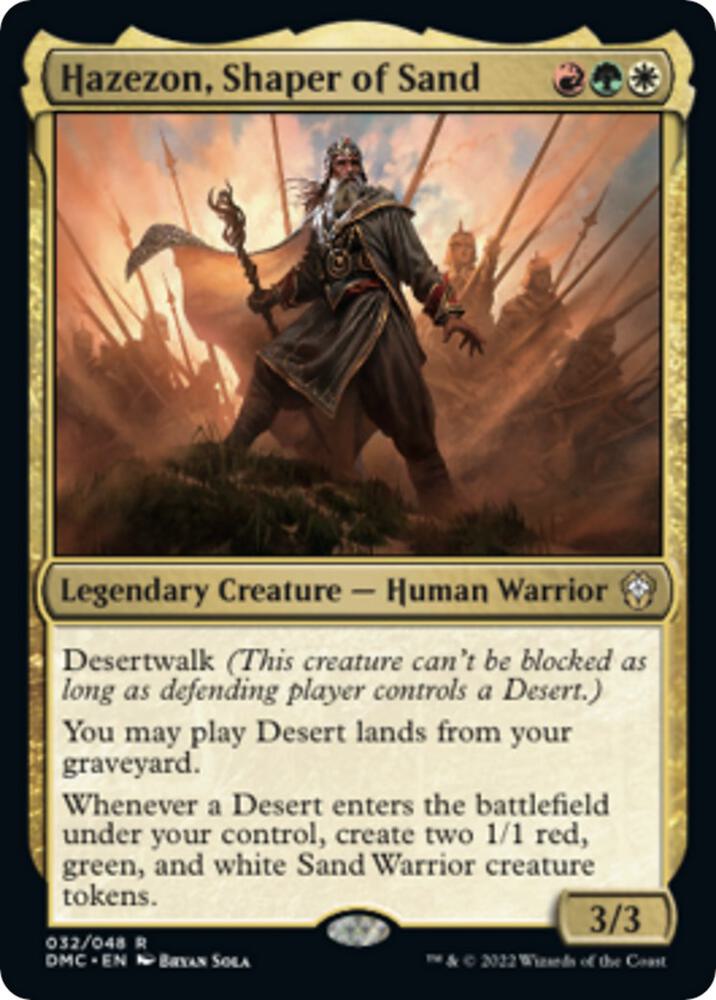 Hazezon Shaper of Sand 32 (Commander: Dominaria United)  - Foil | Good Games Adelaide SA