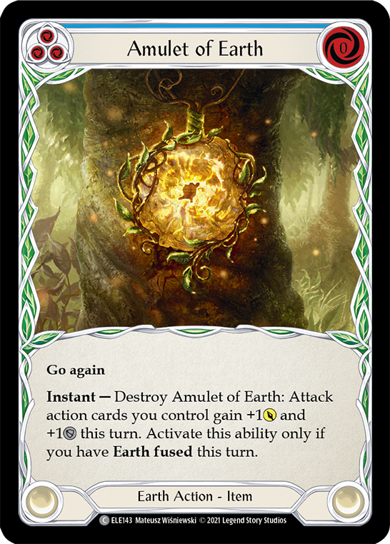 Amulet of Earth [ELE143] (Tales of Aria)  1st Edition Rainbow Foil | Good Games Adelaide SA