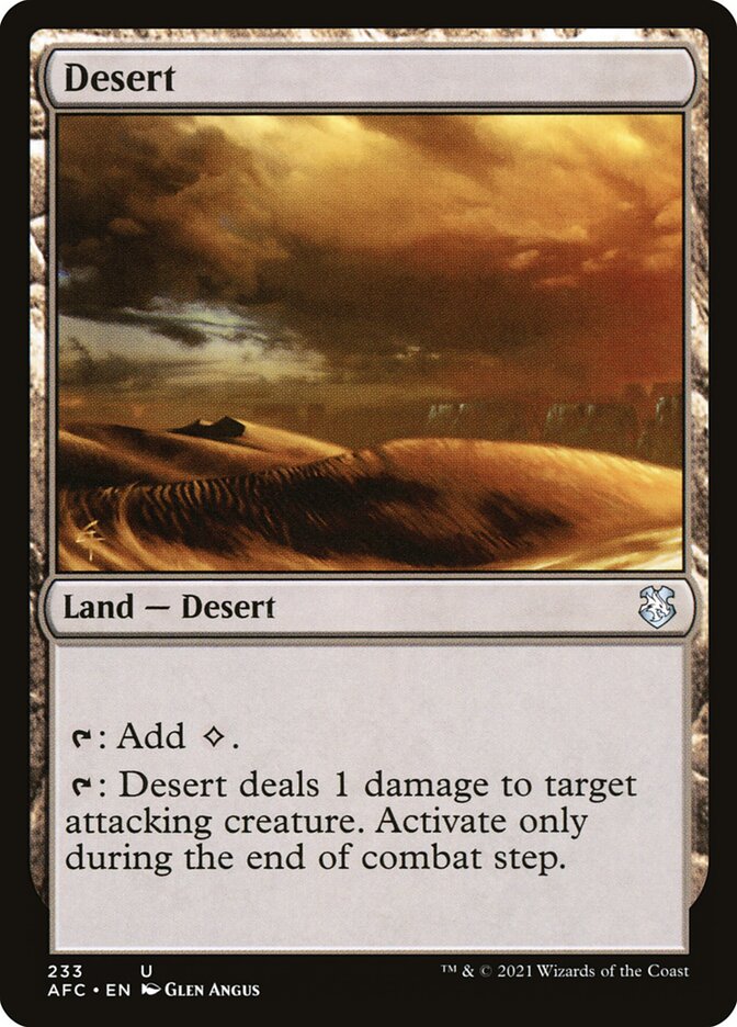 Desert 233 (Commander: Adventures in the Forgotten Realms)  | Good Games Adelaide SA