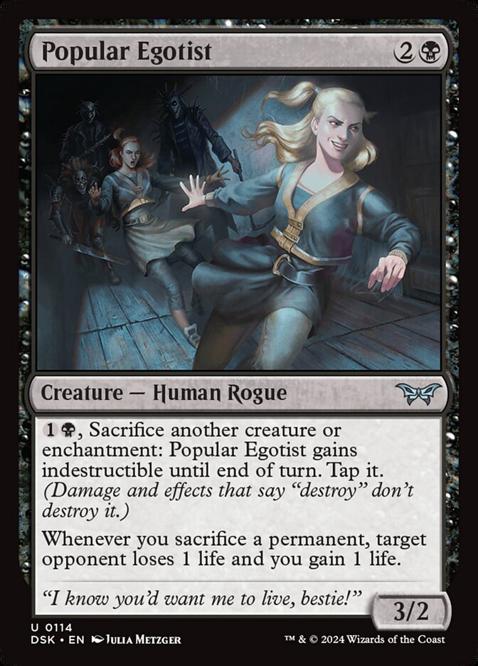 Popular Egotist 114 (Duskmourn: House of Horror)  - Foil | Good Games Adelaide SA
