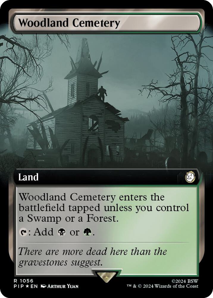 Woodland Cemetery 1056 (Universes Beyond: Fallout)  - Foil | Good Games Adelaide SA