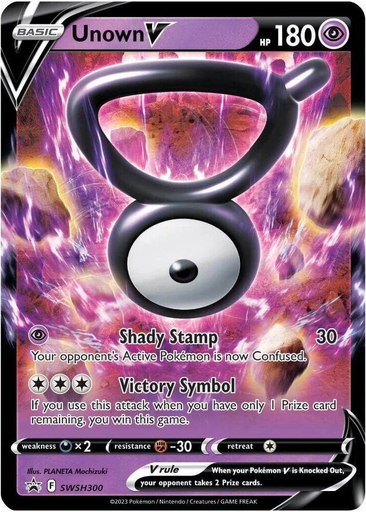 Unown V SWSH300 (SWSH: Sword & Shield Promo Cards)  - Holofoil | Good Games Adelaide SA