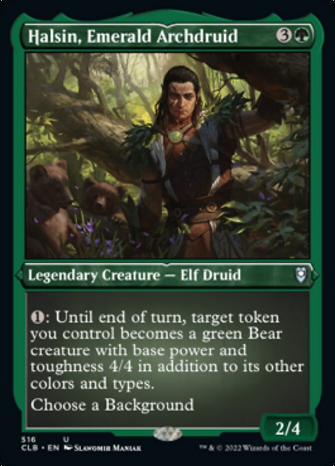 Halsin, Emerald Archdruid (Foil Etched) [Commander Legends: Battle for Baldur's Gate] | Good Games Adelaide SA