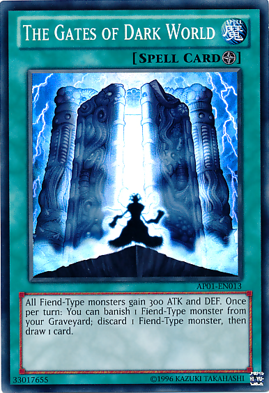 The Gates of Dark World [AP01-EN013] Super Rare | Good Games Adelaide SA