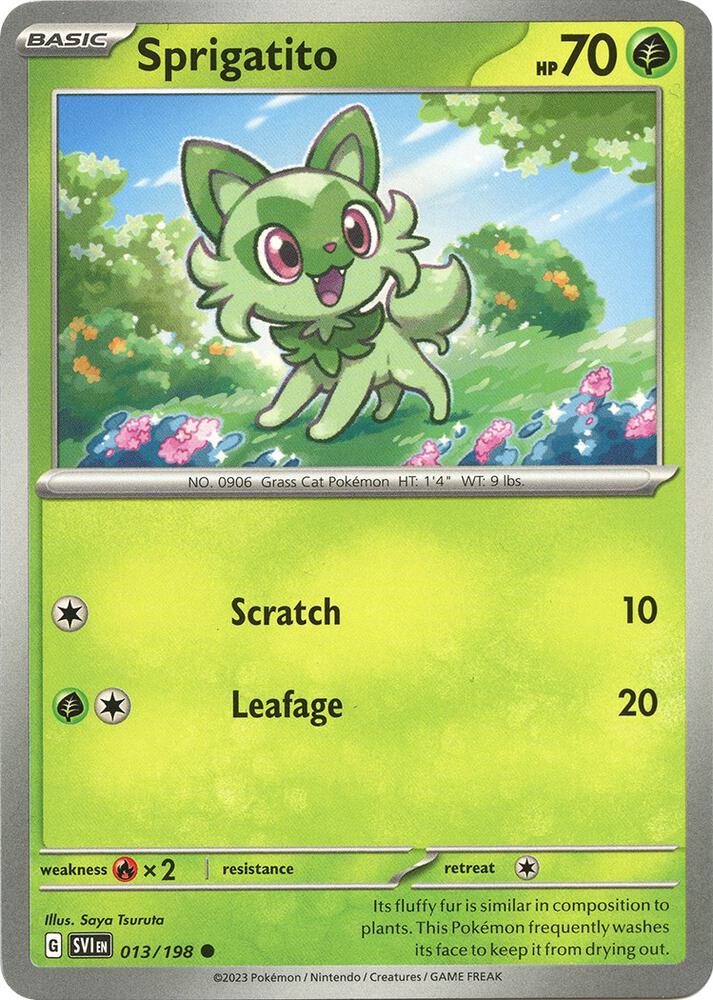 Sprigatito 013/198 (SV01: Scarlet & Violet Base Set)  | Good Games Adelaide SA