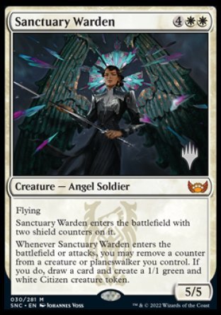 Sanctuary Warden (Promo Pack) [Streets of New Capenna Promos] | Good Games Adelaide SA