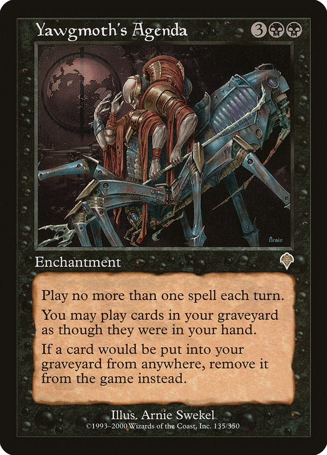 Yawgmoth's Agenda 135 (Invasion)  - Foil | Good Games Adelaide SA