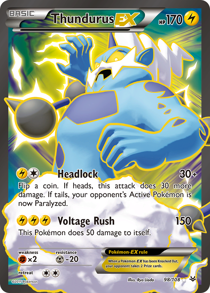 Thundurus EX (98/108) [XY: Roaring Skies] | Good Games Adelaide SA