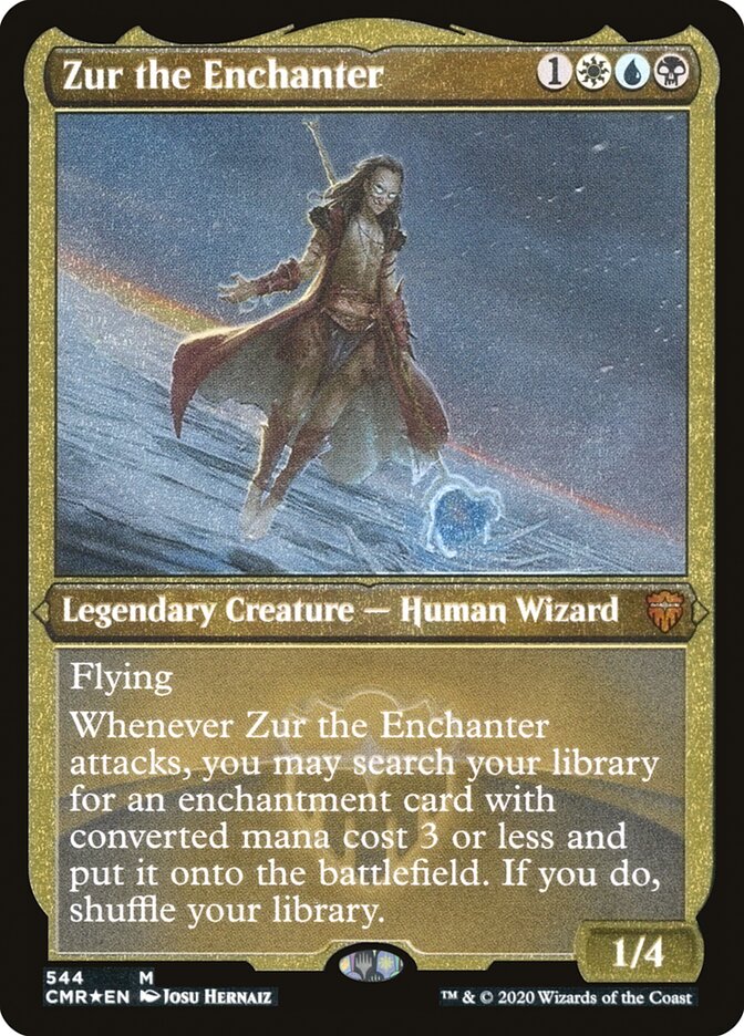 Zur the Enchanter (Foil Etched) [Commander Legends] | Good Games Adelaide SA