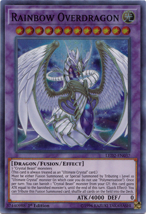 Rainbow Overdragon [LED2-EN037] Super Rare | Good Games Adelaide SA