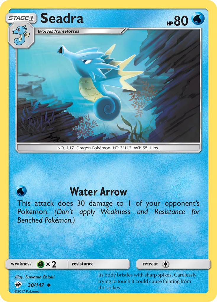 Seadra (30/147) [Sun & Moon: Burning Shadows] | Good Games Adelaide SA