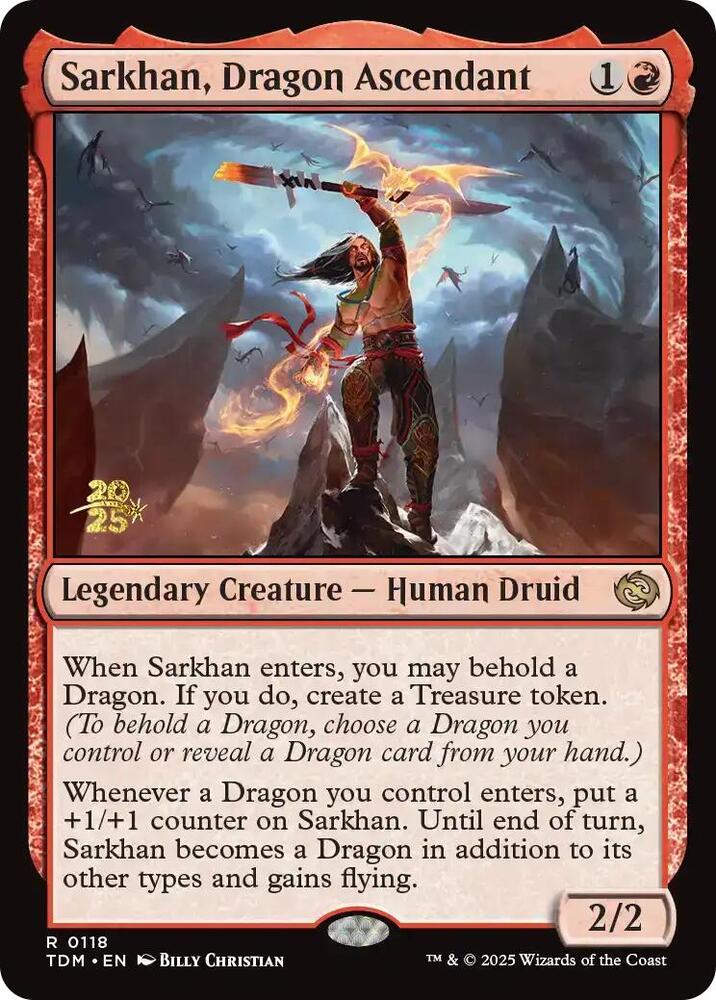 Sarkhan Dragon Ascendant 118 (Prerelease Cards)  - Foil | Good Games Adelaide SA