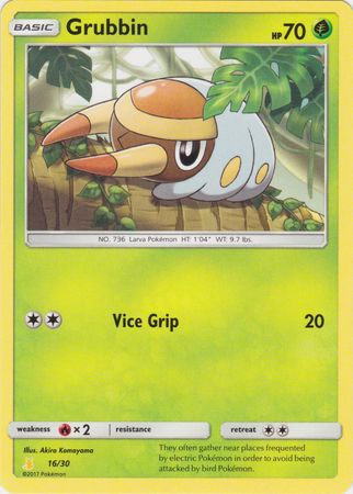 Grubbin (16/30) [Sun & Moon: Trainer Kit - Alolan Raichu] | Good Games Adelaide SA