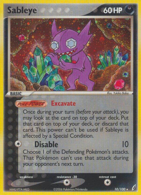 Sableye 10/100 (Crystal Guardians)  - Holofoil | Good Games Adelaide SA
