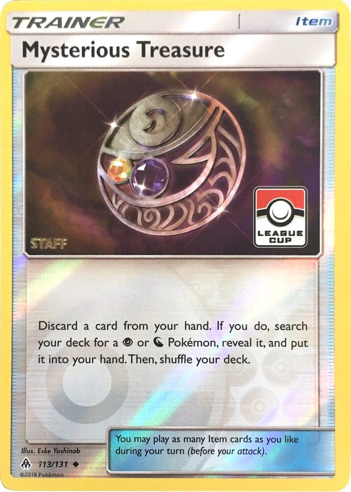 Mysterious Treasure 113 131 League Cup Staff 113/131 (League & Championship Cards)  - Reverse Holofoil | Good Games Adelaide SA