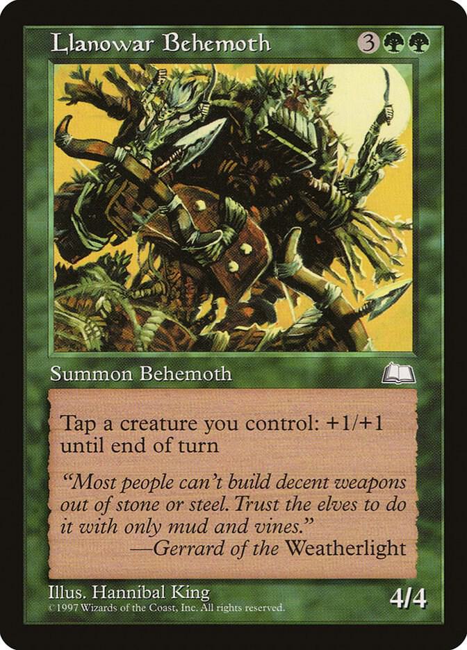 Llanowar Behemoth  (Weatherlight)  | Good Games Adelaide SA