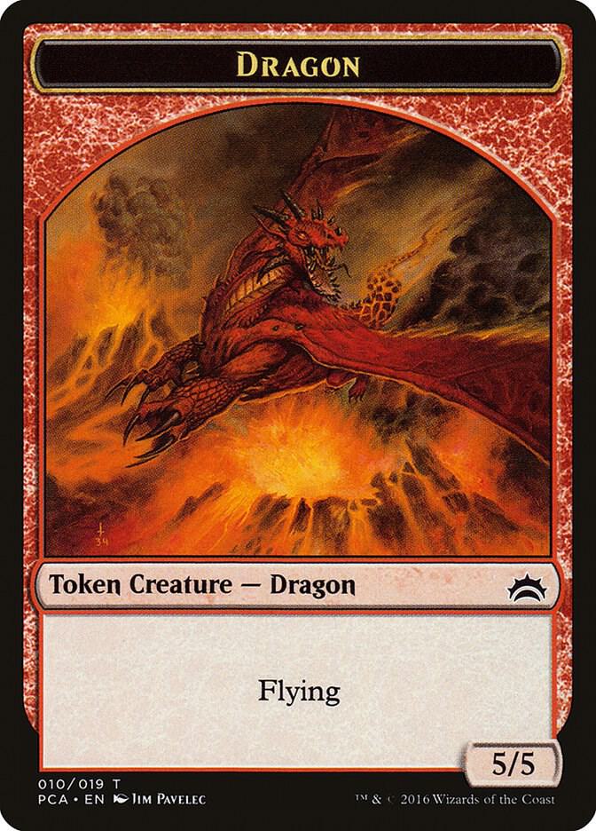 Dragon // Saproling 10 // 19 (Planechase Anthology)  | Good Games Adelaide SA