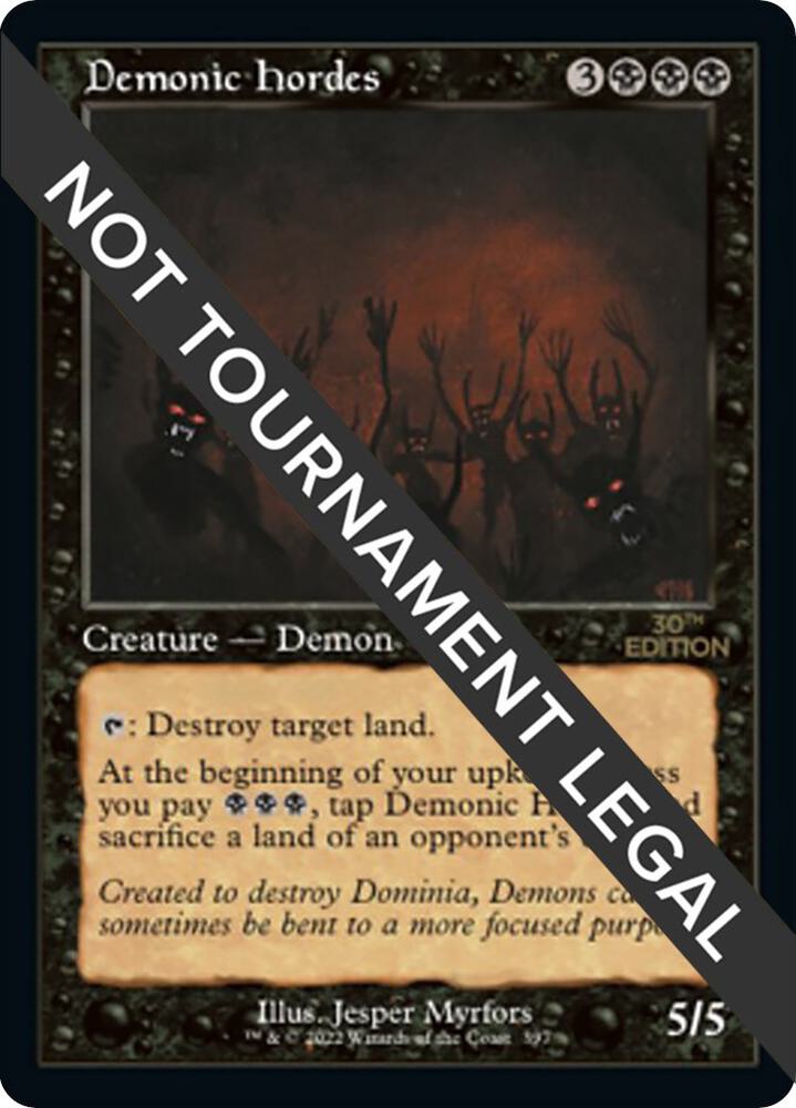 Demonic Hordes Retro Frame 397 (30th Anniversary Edition)  | Good Games Adelaide SA