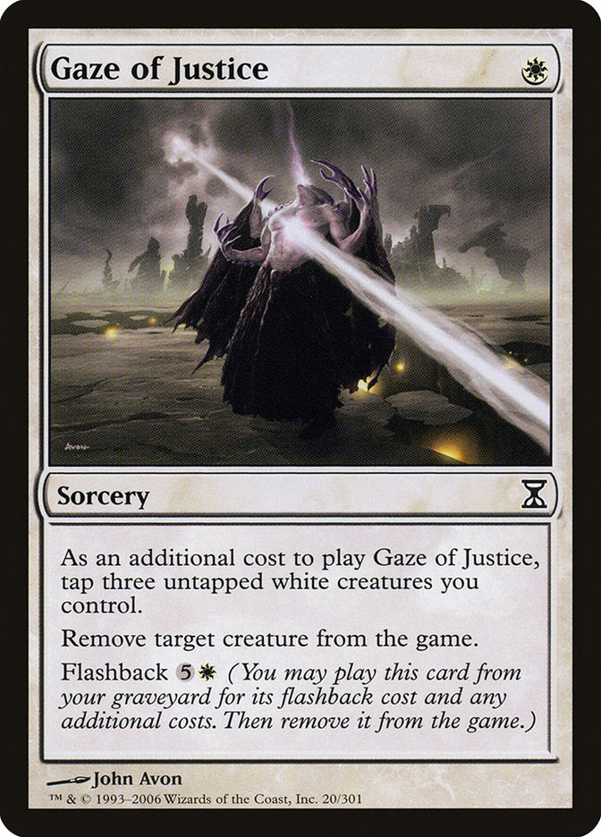 Gaze of Justice 20 (Time Spiral)  - Foil | Good Games Adelaide SA