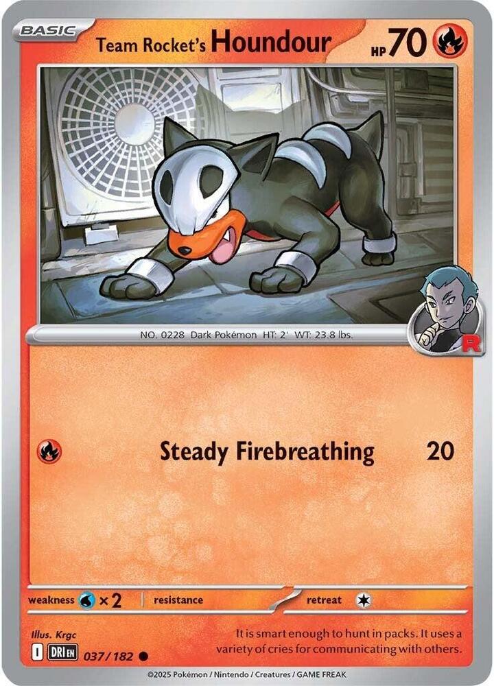 Team Rockets Houndour 037/182 (SV10: Destined Rivals)  | Good Games Adelaide SA