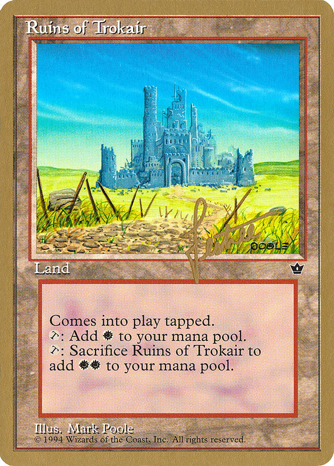 Ruins of Trokair (Bertrand Lestree) [Pro Tour Collector Set] | Good Games Adelaide SA