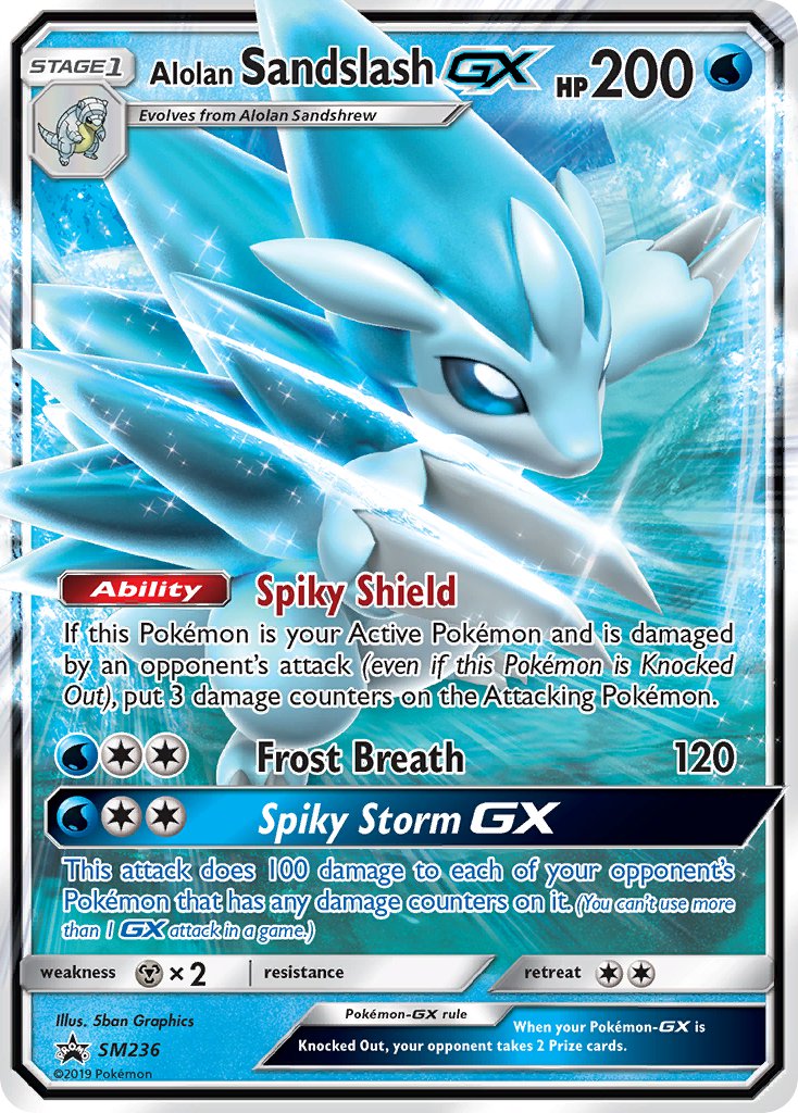 Alolan Sandslash GX (SM236) [Sun & Moon: Black Star Promos] | Good Games Adelaide SA
