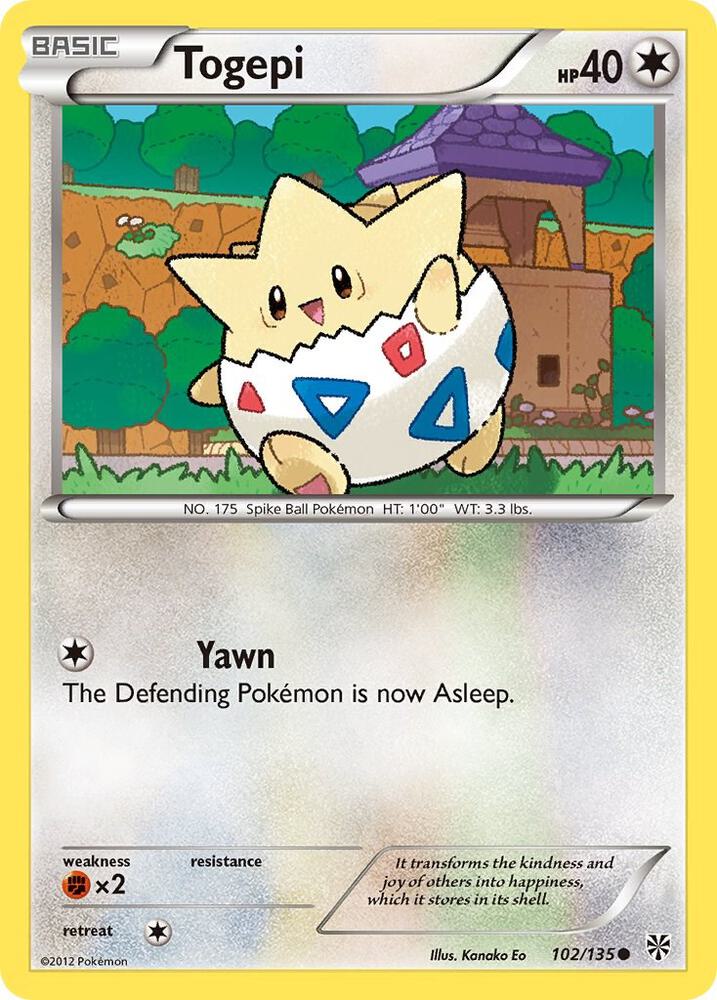 Togepi 102/135 (Plasma Storm)  | Good Games Adelaide SA