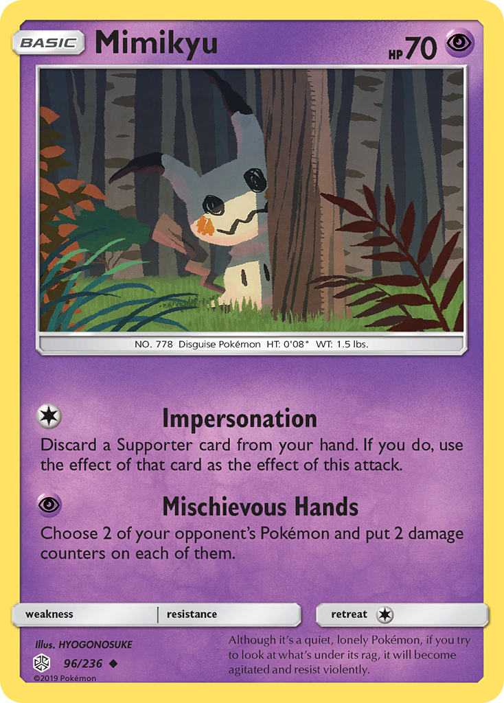 Mimikyu (96/236) [Sun & Moon: Cosmic Eclipse] | Good Games Adelaide SA