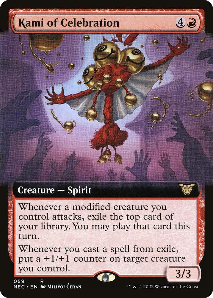 Kami of Celebration 59/38 (Commander: Kamigawa: Neon Dynasty)  - Extended Art | Good Games Adelaide SA