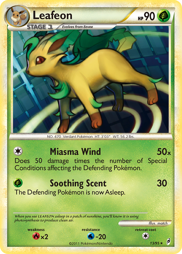 Leafeon (13/95) [HeartGold & SoulSilver: Call of Legends] | Good Games Adelaide SA