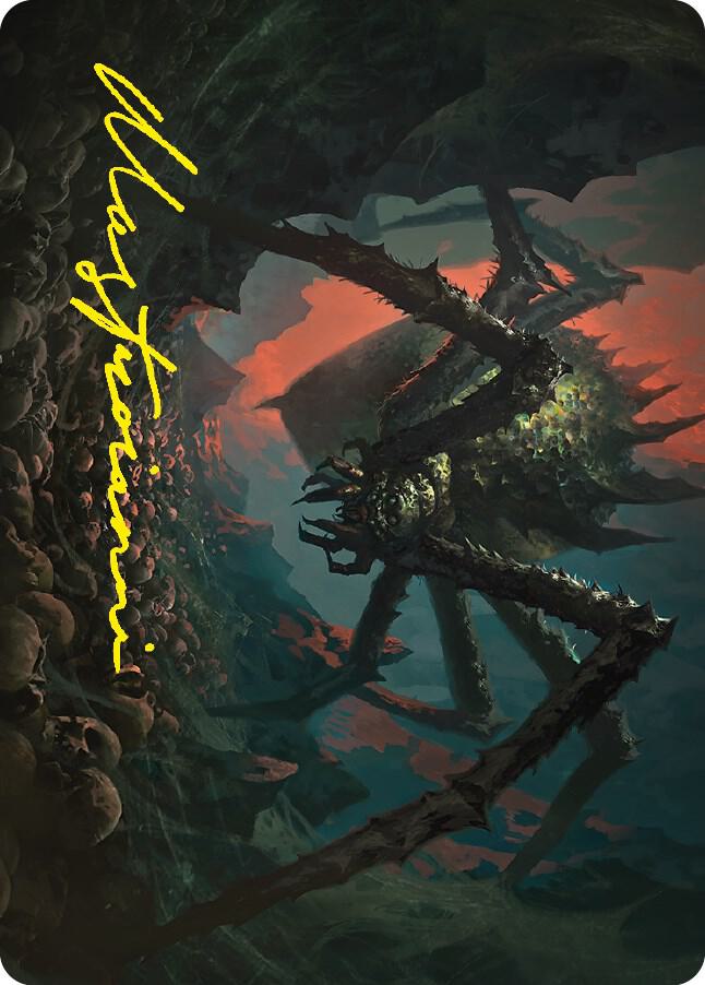 Shelob Child of Ungoliant Art Card Gold Stamped Signature 23 (Art Series: Universes Beyond: The Lord of the Rings: Tales of Middle-earth)  | Good Games Adelaide SA