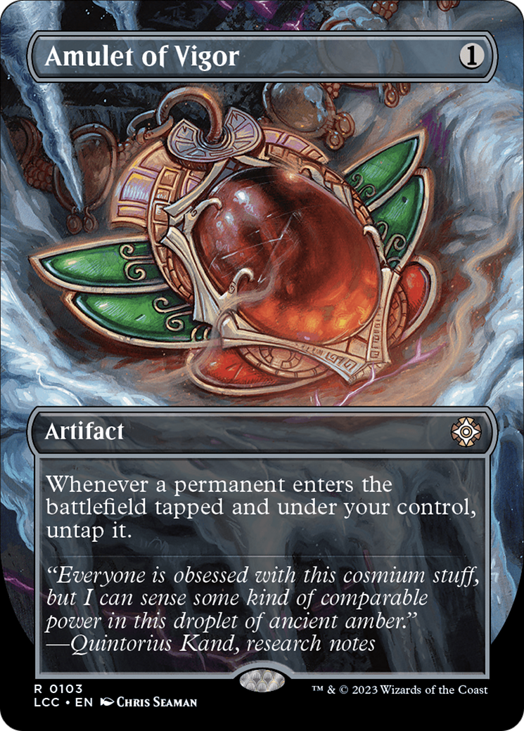 Amulet of Vigor (Borderless) [The Lost Caverns of Ixalan Commander] | Good Games Adelaide SA