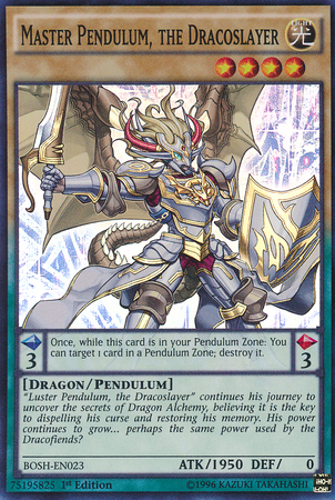 Master Pendulum, the Dracoslayer [BOSH-EN023] Super Rare | Good Games Adelaide SA