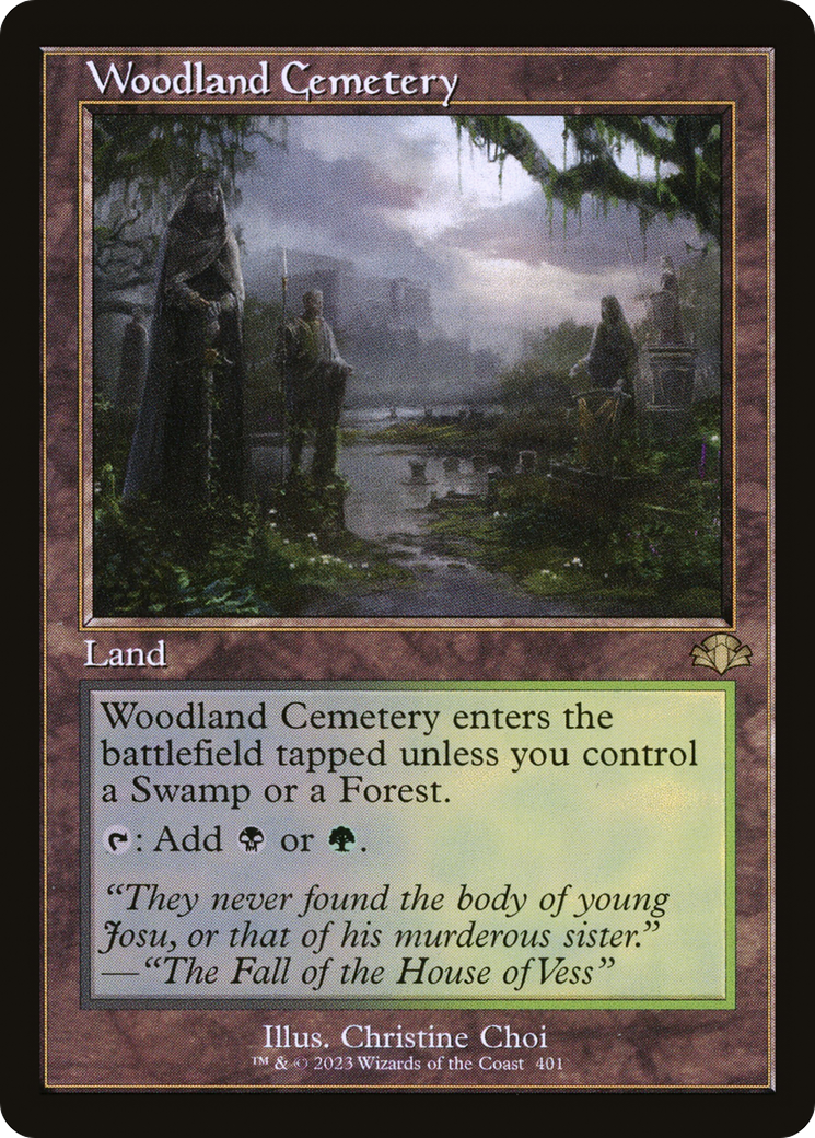 Woodland Cemetery (Retro) [Dominaria Remastered] | Good Games Adelaide SA