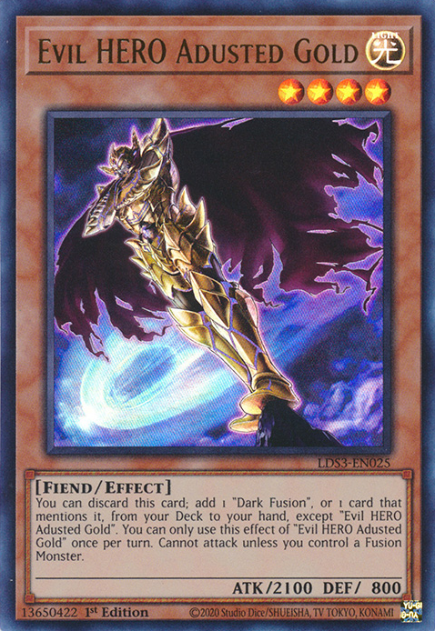 Evil HERO Adusted Gold [LDS3-EN025] Ultra Rare | Good Games Adelaide SA
