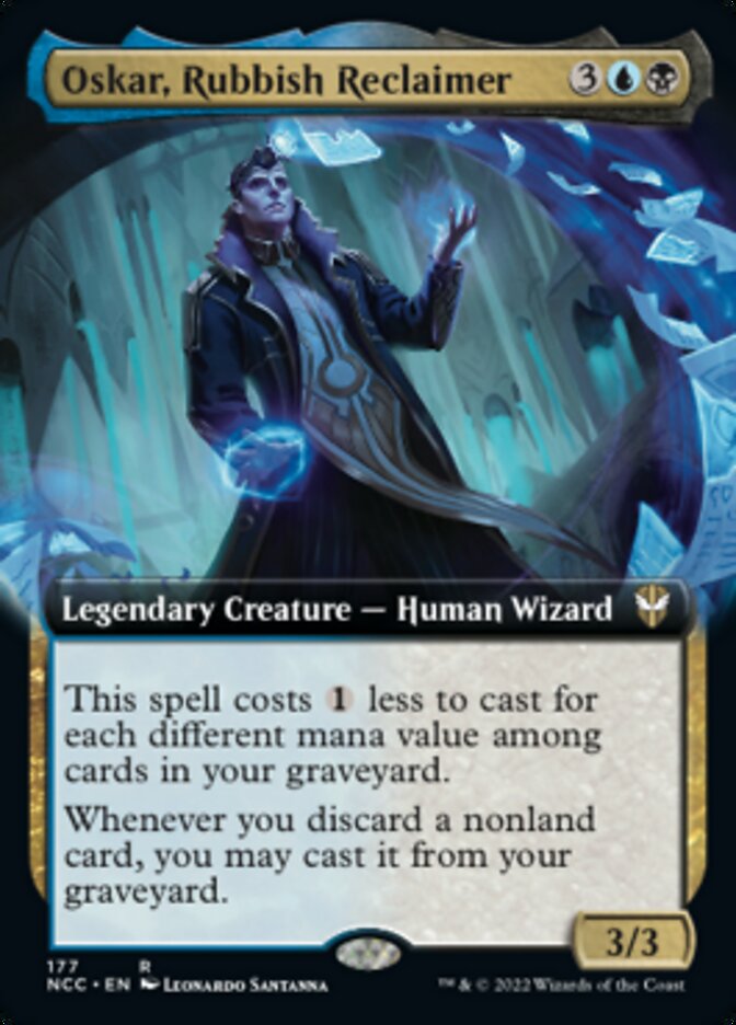 Oskar, Rubbish Reclaimer (Extended Art) [Streets of New Capenna Commander] | Good Games Adelaide SA