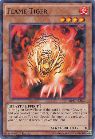 Flame Tiger [BP03-EN095] Shatterfoil Rare | Good Games Adelaide SA