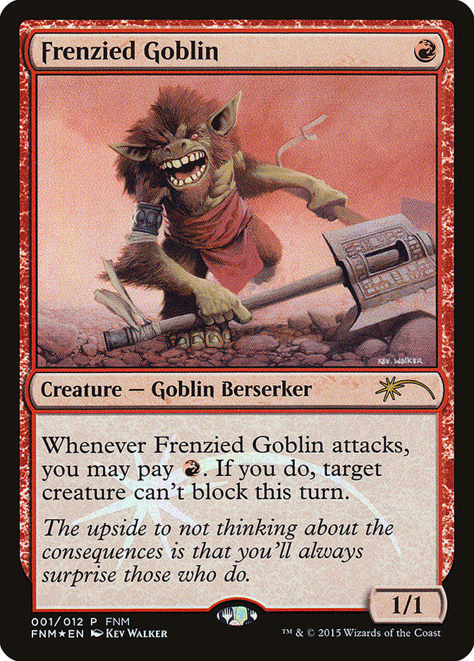 Frenzied Goblin [Friday Night Magic 2015] | Good Games Adelaide SA