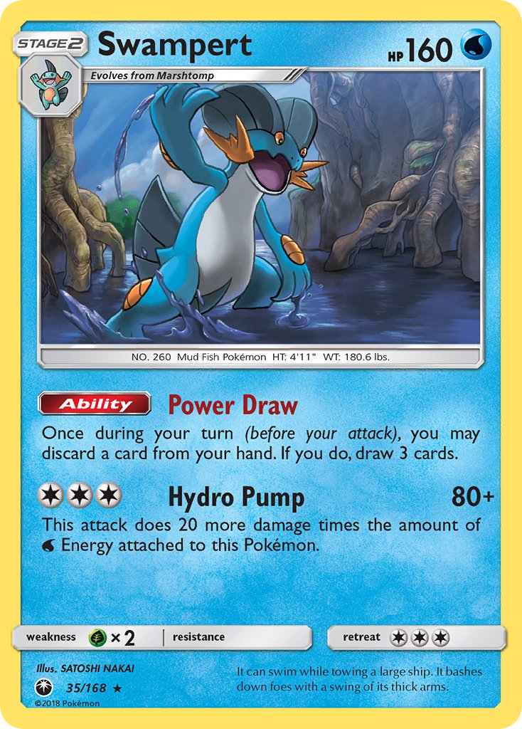 Swampert (35/168) (Theme Deck Exclusive) [Sun & Moon: Celestial Storm] | Good Games Adelaide SA