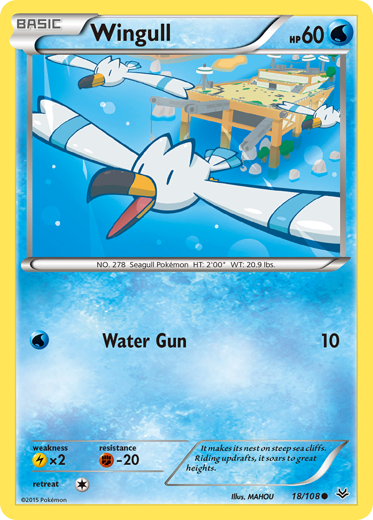 Wingull (18/108) [XY: Roaring Skies] | Good Games Adelaide SA