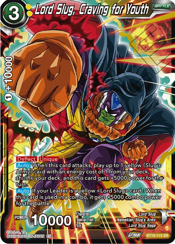 Lord Slug, Craving for Youth (BT19-115) [Fighter's Ambition] | Good Games Adelaide SA