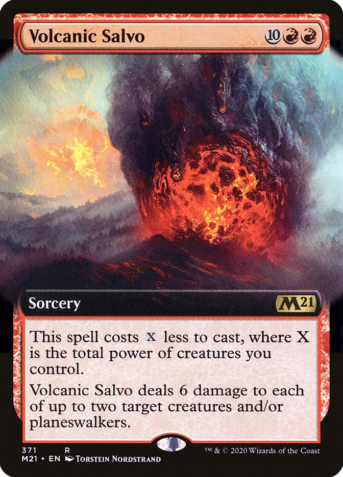 Volcanic Salvo (Extended Art) [Core Set 2021] | Good Games Adelaide SA