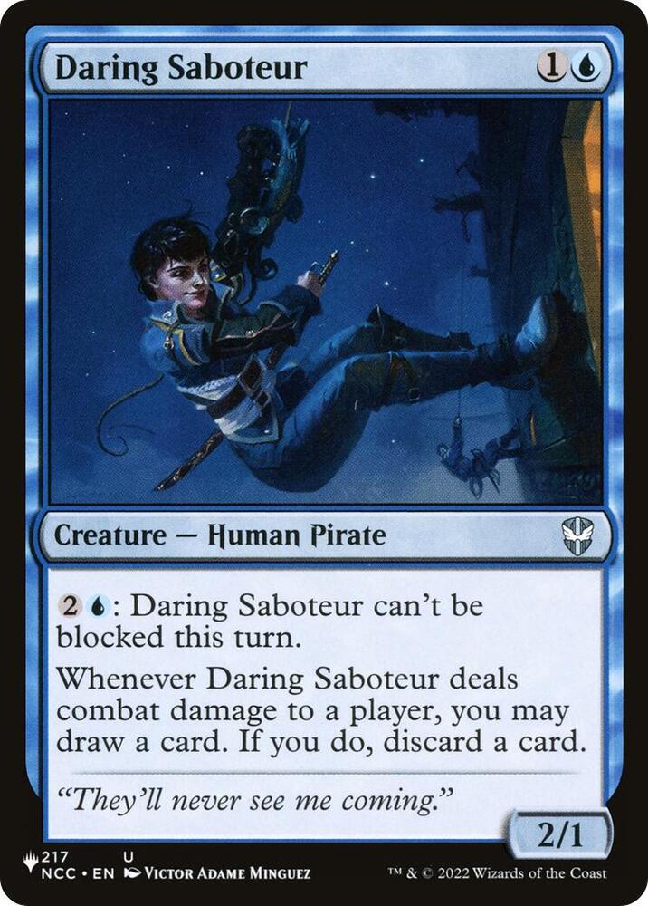 Daring Saboteur 217/093 (The List Reprints)  | Good Games Adelaide SA