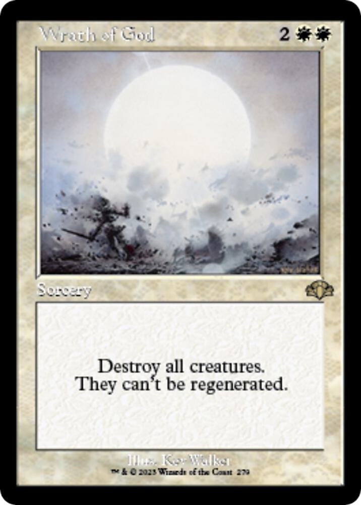 Wrath of God Retro Frame 279 (Dominaria Remastered)  | Good Games Adelaide SA