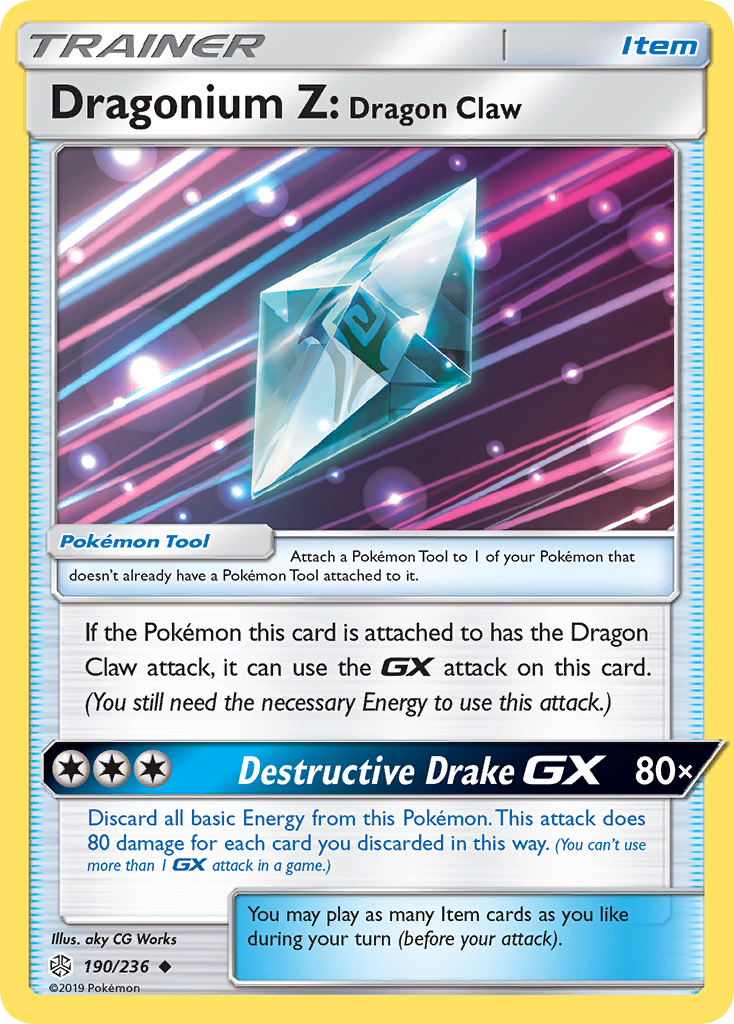 Dragonium Z: Dragon Claw (190/236) [Sun & Moon: Cosmic Eclipse] | Good Games Adelaide SA