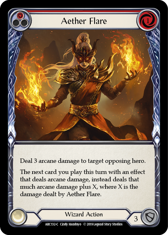 Aether Flare (Red) [ARC132-C] 1st Edition Normal | Good Games Adelaide SA